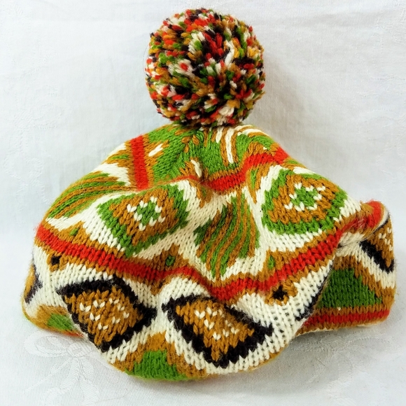 Accessories - Vintage Nordic Knit Beanie Hat